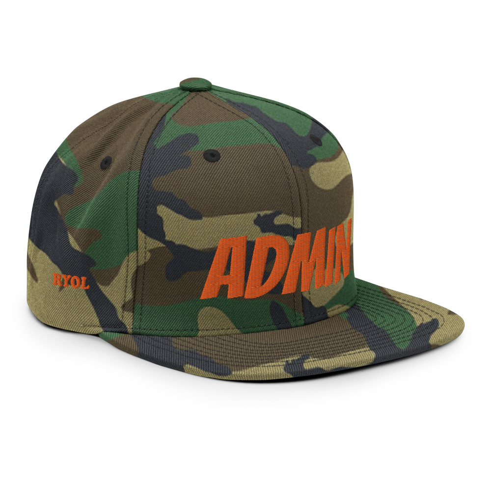 ADMIN BANGER Snapback Hat