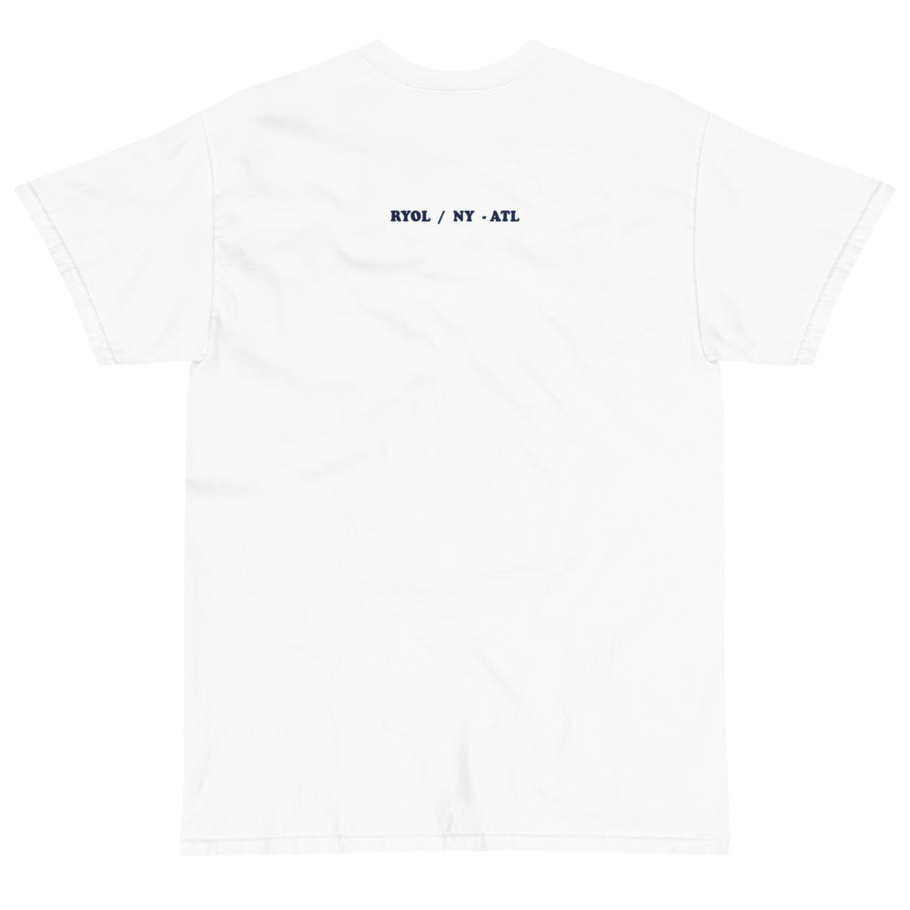 ADMIN White/Nvy Short Sleeve T-Shirt