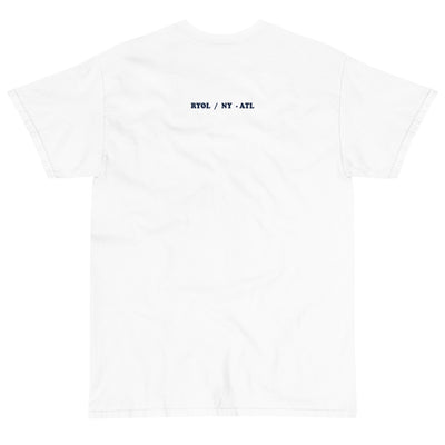 ADMIN White/Nvy Short Sleeve T-Shirt