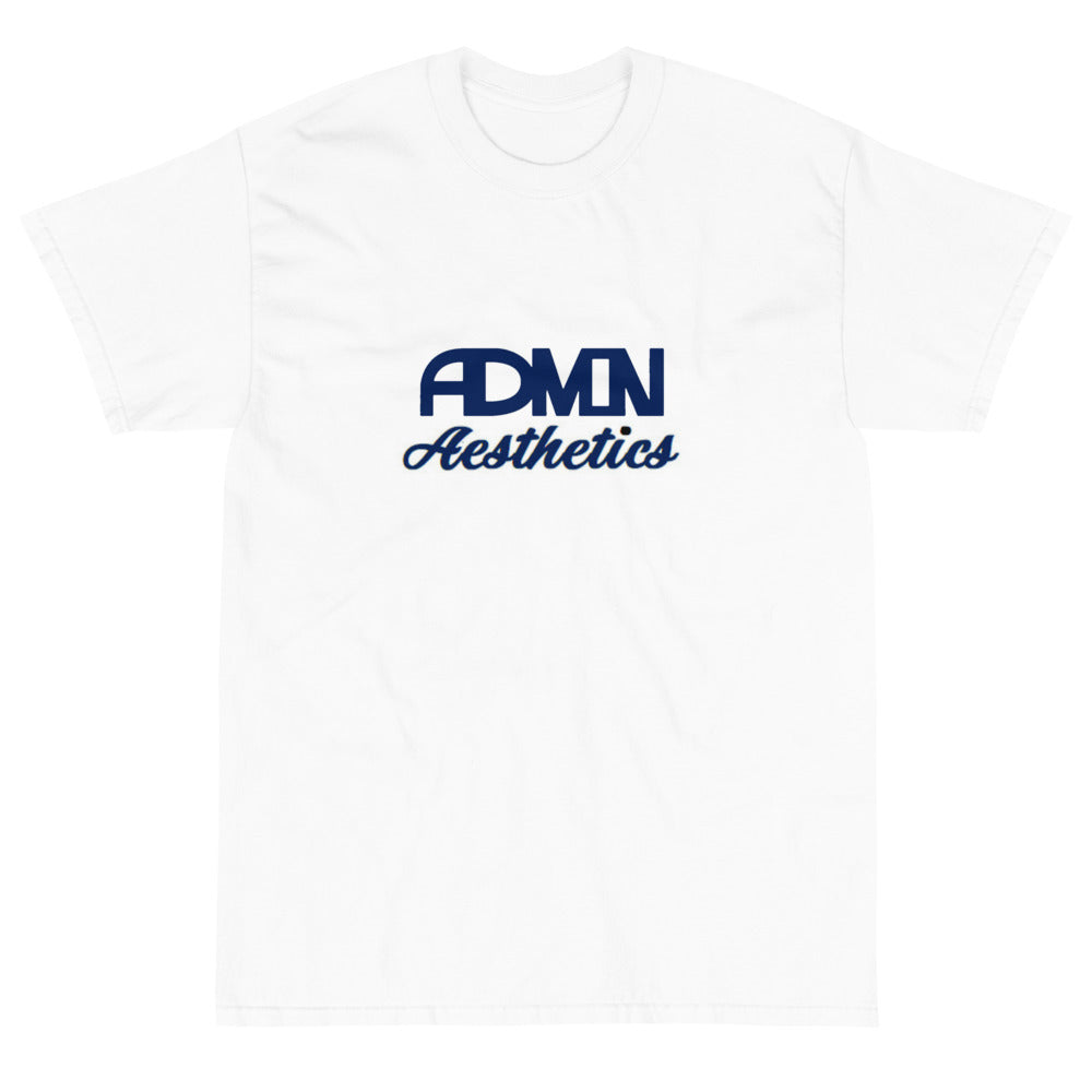 ADMIN White/Nvy Short Sleeve T-Shirt